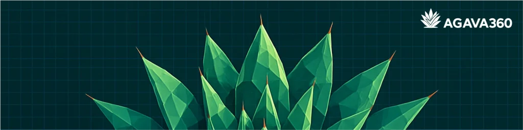 Futurystyczny obrazek, przedstawia agawę, czyli symbol rozpoznawczy firmy agava360. Znajduje się nad podsumowaniem artykułu, który odpowiada na pytanie ile kosztuje wirtualna asystentka